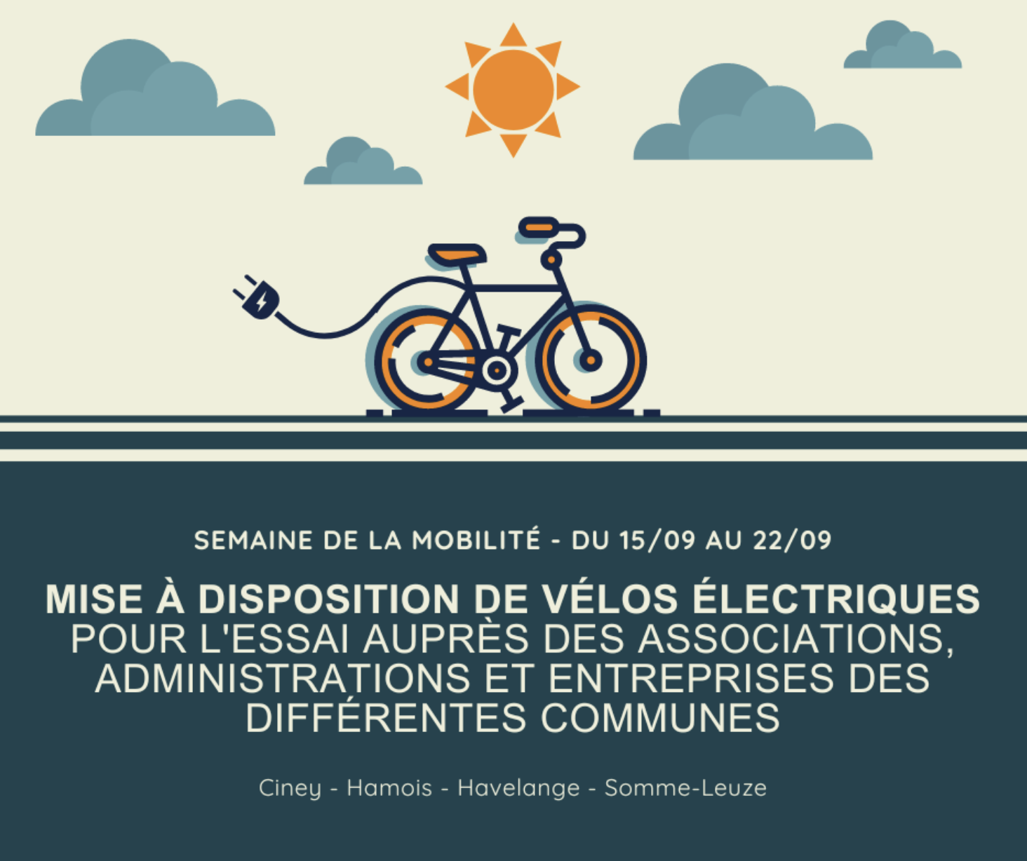 semaine de la mobilité - prêt vélo électrique