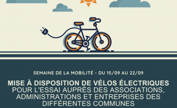 Semaine de la mobilité :  Action prêt de vélo électrique